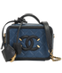 Small Filigree, &pound;2,600, Handbags, Black/Navy, Caviar Leather, Front view